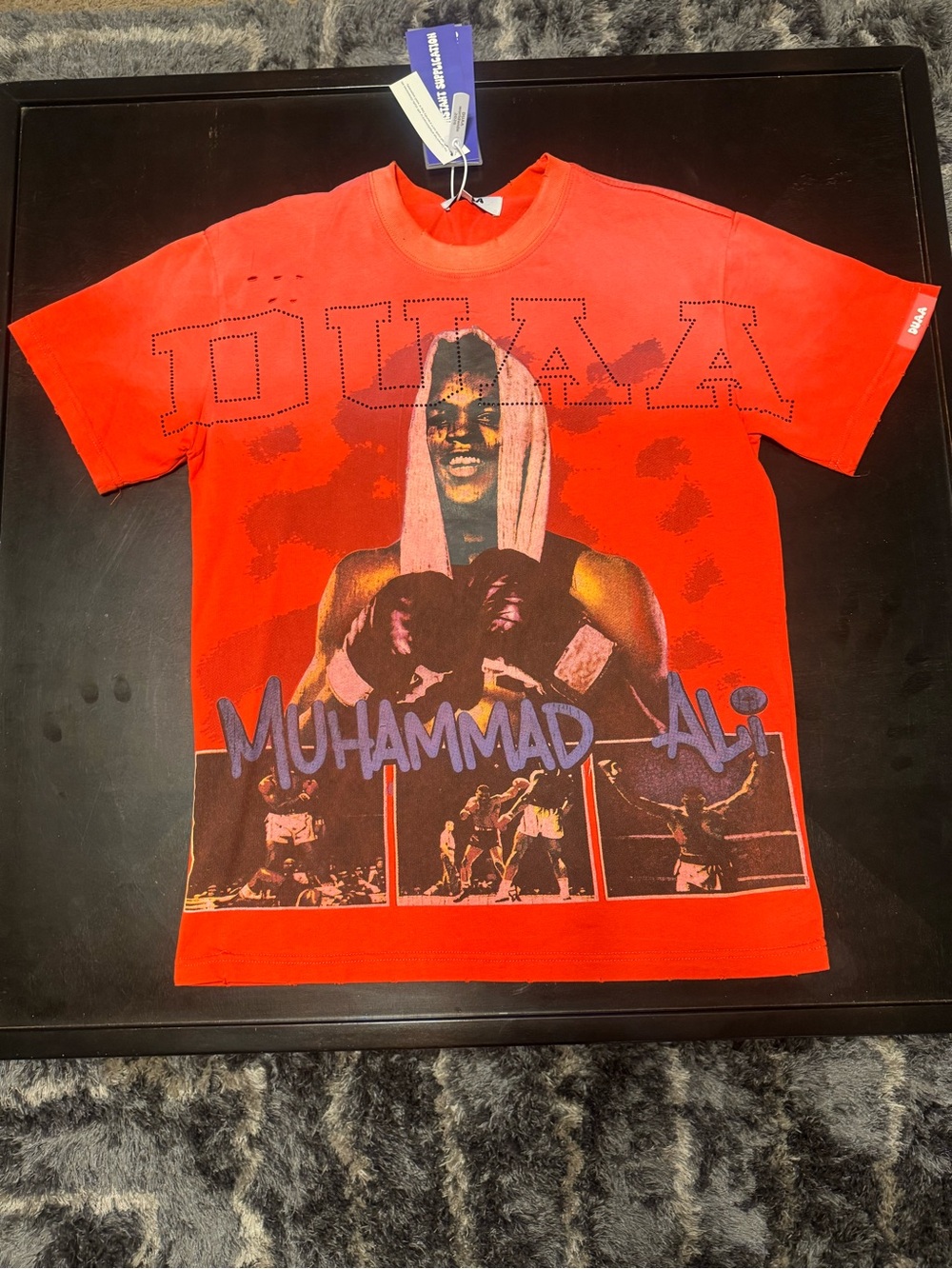 Muhammad Ali Graphic Tee in Bright Red